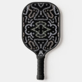 Abstract Arrow Grunge Pattern And Soft Pastels Pickleball Paddle (Achterkant)