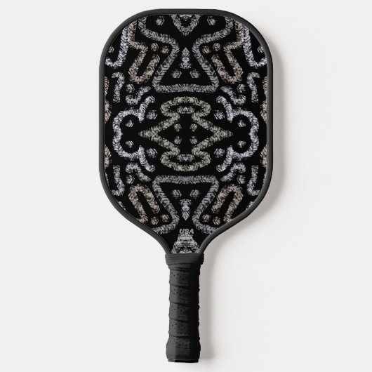 Abstract Arrow Grunge Pattern And Soft Pastels Pickleball Paddle (Achterkant)
