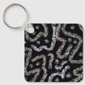 Abstract Arrow Grunge Pattern And Soft Pastels Sleutelhanger (Voorkant)