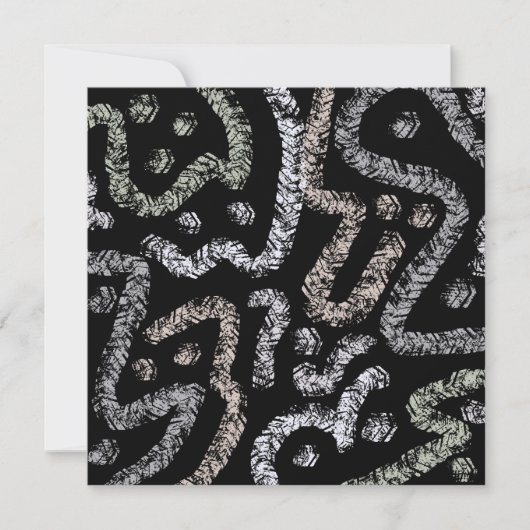 Abstract Arrow Grunge Pattern With Soft Pastels Kaart (Voorkant)