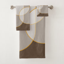 Abstract arsenaal in bruin, beige, tinten en goud