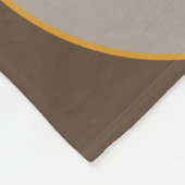 Abstract arsenaal in bruin, beige, tinten en goud fleece deken (Hoek)
