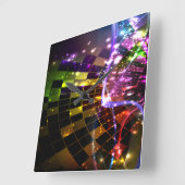 Abstract Art 11 Clock Vierkante Klok (Hoek)