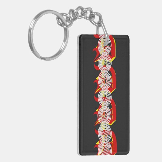 Abstract Art 2 Sleutelhanger (Voorkant Links)