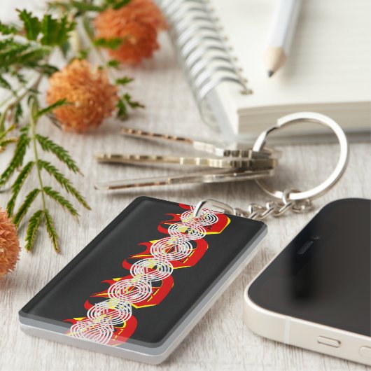 Abstract Art 2 Sleutelhanger (Voorkant Rechts)