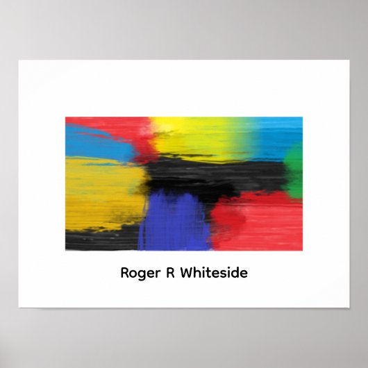 Abstract art 4 print by Roger R Whiteside (Voorkant)