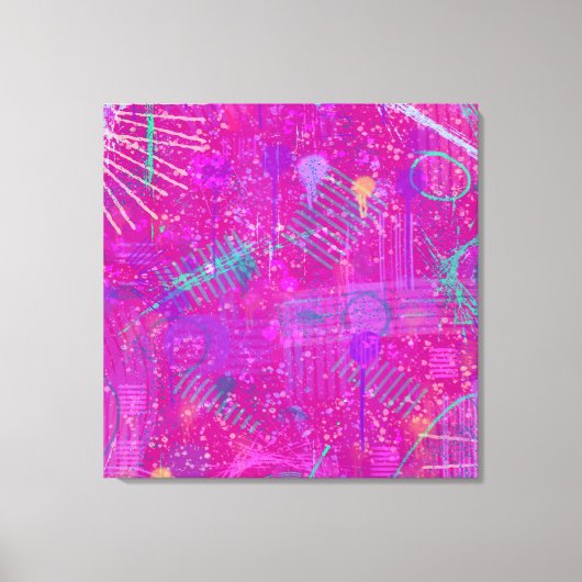 Abstract Art: A Real Personality Canvas Afdruk (Voorkant)