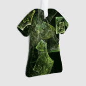Abstract Art AcrylShirt met twisted Balance Ornament (voorkant)