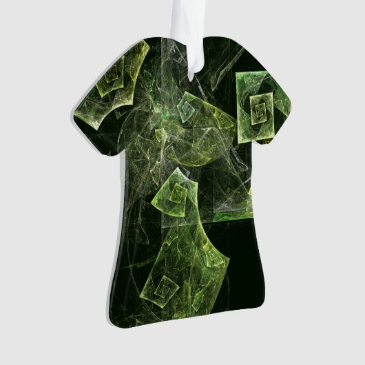 Abstract Art AcrylShirt met twisted Balance Ornament (voorkant)