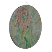 Abstract Art afbeelding van Green Lady Contempory Dartbord (Voorkant Links)