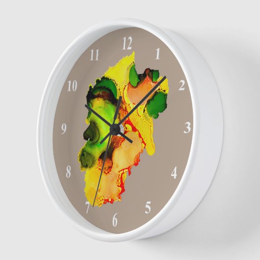 Abstract Art Alcohol Inkt Geel Groen (Hoek)