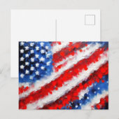 Abstract Art American Flag Briefkaart (Voorkant / Achterkant)