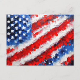 Abstract Art American Flag Briefkaart
