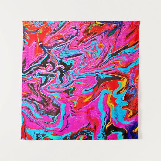 Abstract Art, Background, Hand Painting, Fluid Ar Wandkleed (Voorkant)