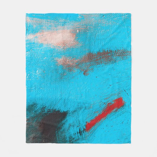 Abstract Art Backgroundart,paint,fine,blue,canvas, Fleece Deken (Voorkant)