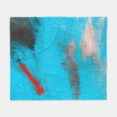 Abstract Art Backgroundart,paint,fine,blue,canvas, Fleece Deken (Voorkant (Horizontaal))