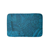 Abstract Art Blue Patroon Badmat (Voorkant)