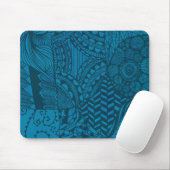 Abstract Art Blue Patroon Muismat (Met muis)