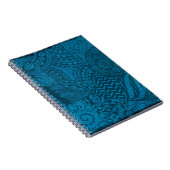 Abstract Art Blue Patroon Notitieboek (Rechterzijde)