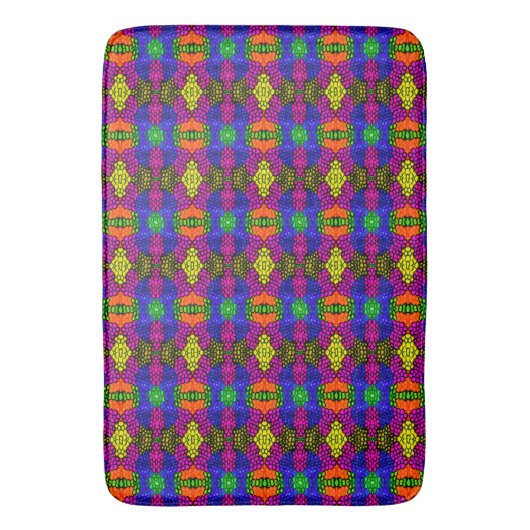 Abstract Art Bright Pattern Badmat (Voorkant Verticaal)