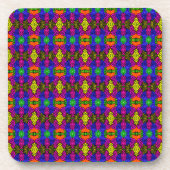 Abstract Art Bright Pattern Bier Onderzetter (Voorkant)