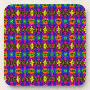 Abstract Art Bright Pattern Bier Onderzetter