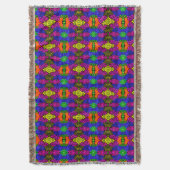 Abstract Art Bright Pattern Deken (Voorkant Verticaal)