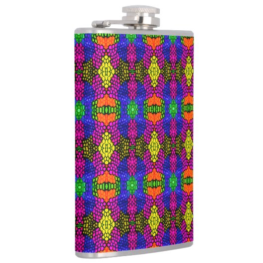 Abstract Art Bright Pattern Heupfles (Rechts)