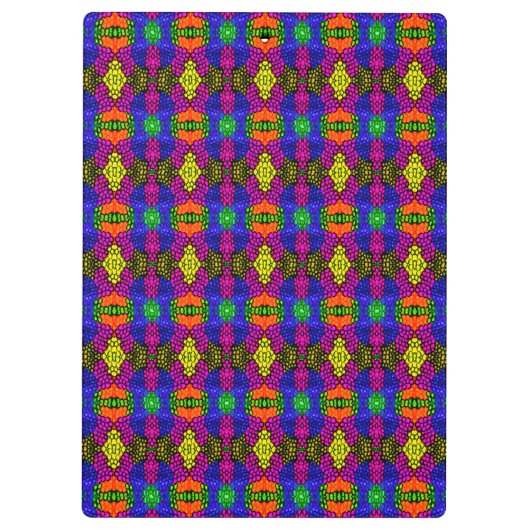 Abstract Art Bright Pattern Klembord (Achterkant)