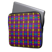 Abstract Art Bright Pattern Laptop Sleeve (Voorkant Links)