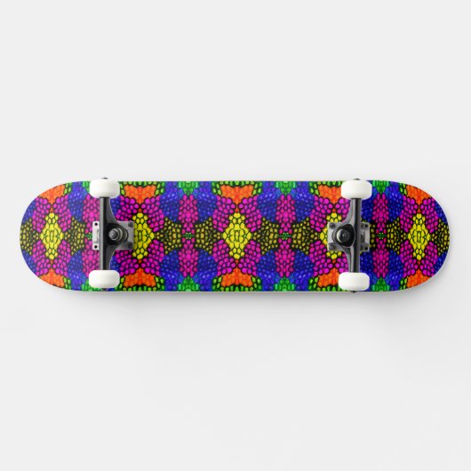Abstract Art Bright Pattern Persoonlijk Skateboard (Horizontaal)