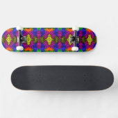 Abstract Art Bright Pattern Persoonlijk Skateboard (Horizontaal)