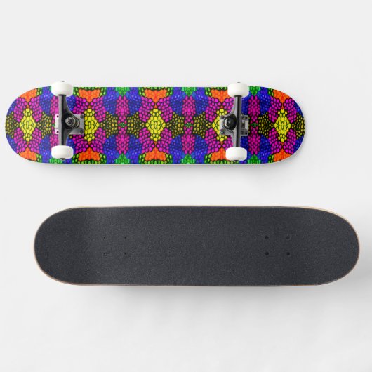 Abstract Art Bright Pattern Persoonlijk Skateboard (Horizontaal)