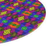 Abstract Art Bright Pattern Snijplank (Hoek)