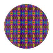Abstract Art Bright Pattern Snijplank (Voorkant)