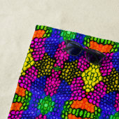 Abstract Art Bright Pattern Strandlaken (In situ)