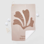 Abstract Art Brown Algae, Kelp Golfhanddoek (Insitu)