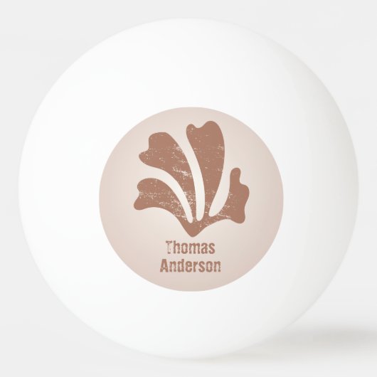 Abstract Art Brown Algae, Kelp Pingpongbal (Voorkant)