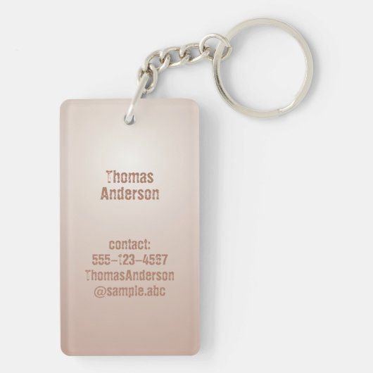 Abstract Art Brown Algae, Kelp Sleutelhanger (achterkant)