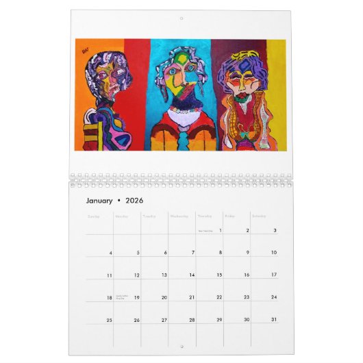 ABSTRACT ART BY DAF 2026 Calendar Kalender (Jan 2026)