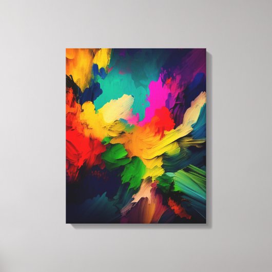 abstract art canvas afdruk (Voorkant)