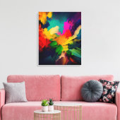 abstract art canvas afdruk (Insitu (Woonkamer))