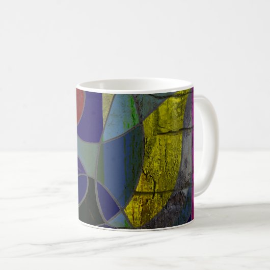 Abstract Art Coffee Mug "Candlelight Variation" Koffiemok (Voorkant rechts)