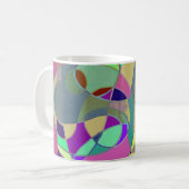 Abstract Art Coffee Mug "Colorful Abstract" Koffiemok (Voorkant links)