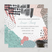 Abstract Art Collage Promotie-evenement Kaart (Voorkant / Achterkant)