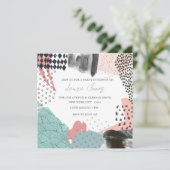 Abstract Art Collage Promotie-evenement Kaart (Staand voorkant)