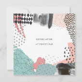 Abstract Art Collage Promotie-evenement Kaart (Achterkant)