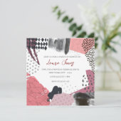 Abstract Art Collage Promotional Event Kaart (Staand voorkant)