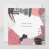 Abstract Art Collage Promotional Event Kaart (Achterkant)