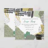 Abstract Art Collage Promotional Event Kaart (Voorkant / Achterkant)